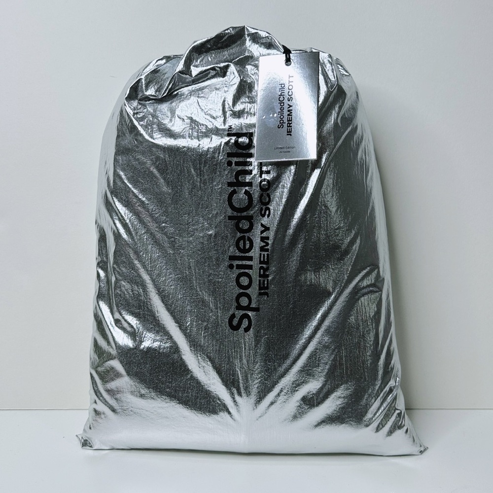 Limited Edition Jeremy Scott x Spoiled Child chrome hoodie Size M